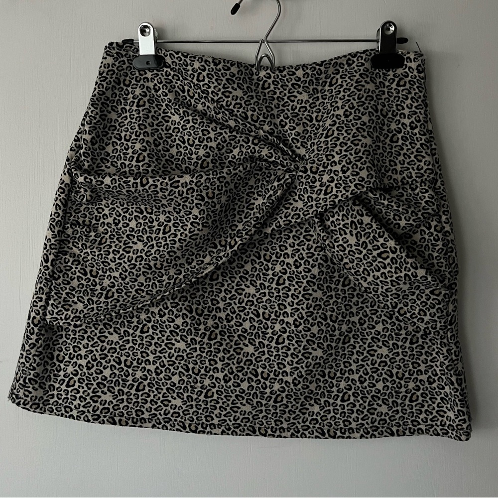 Cheetah print mini skirt